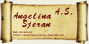 Angelina Sjeran vizit kartica